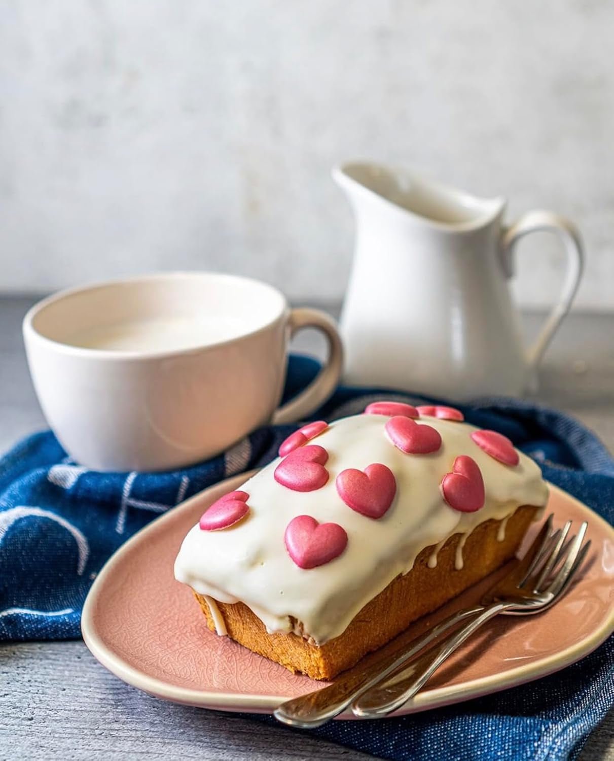 RUF Cake Glaze Vaniglia Bourbon, busta da 100 g, adatta al microonde, per glassare e decorare biscotti, muffin e torte, senza glutine (confezione da 4) Naty Shop Pasta di zucchero