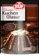 RUF Cake Glaze Vaniglia Bourbon, busta da 100g, adatta al microonde, per glassare e decorare biscotti, muffin e torte, senza glutine Pasta di zucchero Naty Shop Fine tart