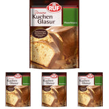 RUF Cake Glaze Nocciola, busta da 100g, adatta al microonde, per glassare torte con nocciole, praline e nigrés, senza glutine (confezione da 4) Pasta di zucchero Naty Shop Default Title