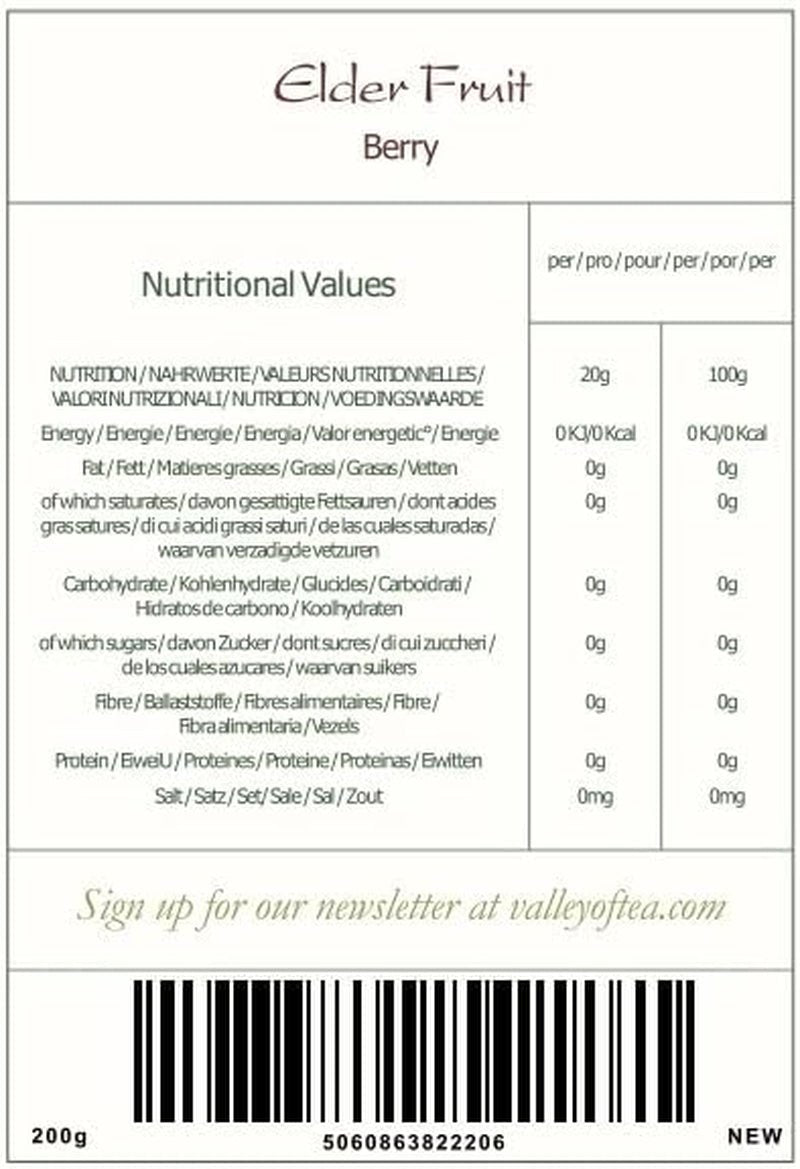 Sambuco nero biologico - bacche intere di sambuco - sambuco Prodotti disidratati Naty Shop
