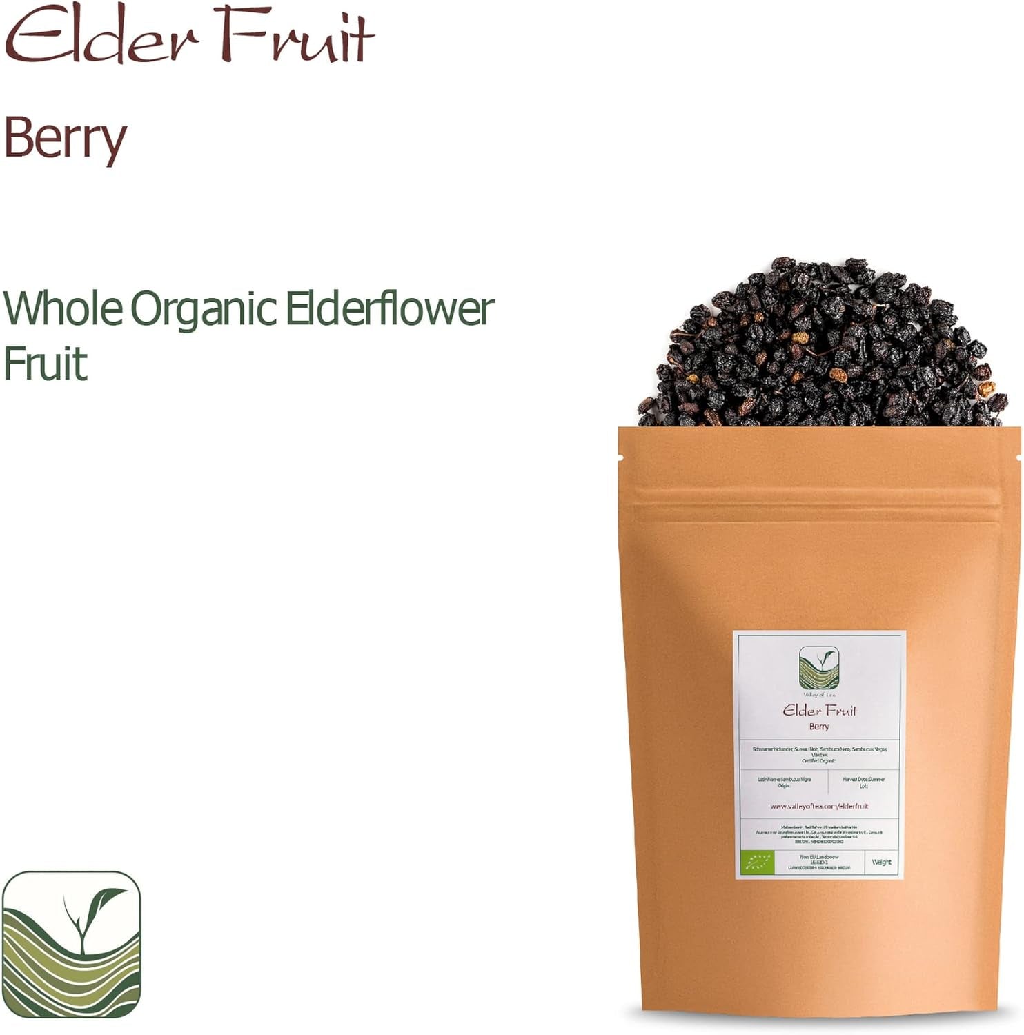 Sambuco nero biologico - bacche intere di sambuco - sambuco Prodotti disidratati Naty Shop