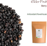 Sambuco nero biologico - bacche intere di sambuco - sambuco Prodotti disidratati Naty Shop