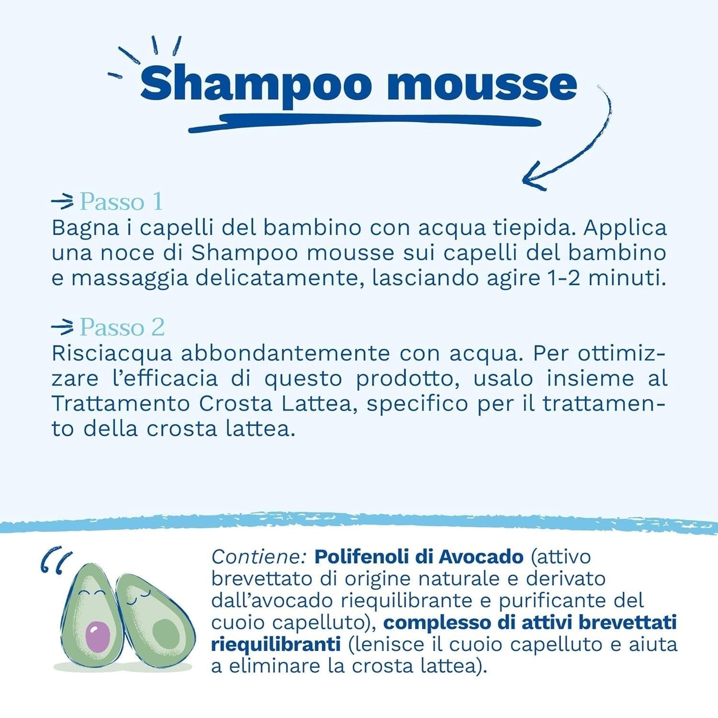 Shampoo in mousse per croste lattee, capelli, neonati, bambini, tutta la famiglia - Aiuta a rimuovere la crosta lattea, pulizia delicata, non punge (150ml) Bambini - Bagno e Cura della Pelle Naty Shop
