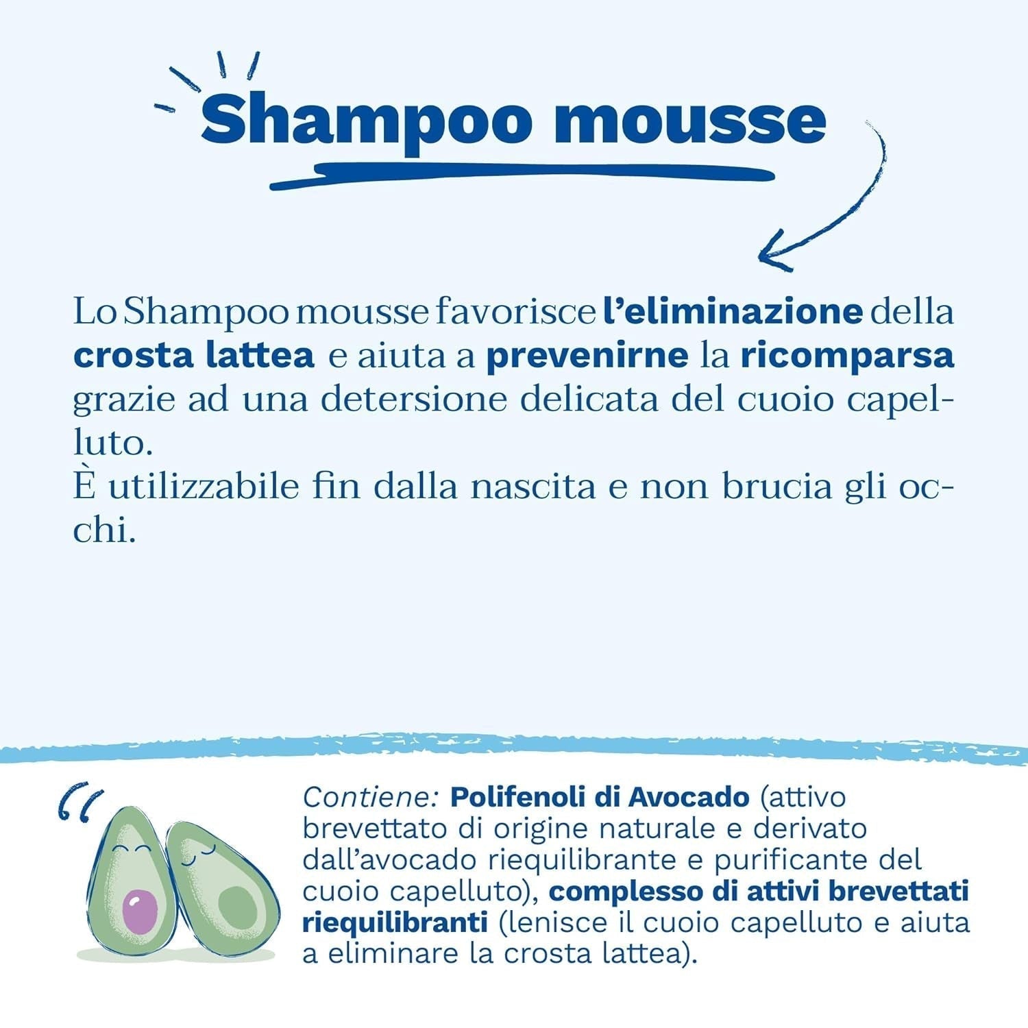 Shampoo in mousse per croste lattee, capelli, neonati, bambini, tutta la famiglia - Aiuta a rimuovere la crosta lattea, pulizia delicata, non punge (150ml) Bambini - Bagno e Cura della Pelle Naty Shop