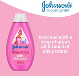 Shampoo per bambini Johnson's Shiny Drops, 500 ml Bambini - Bagno e Cura della Pelle Naty Shop