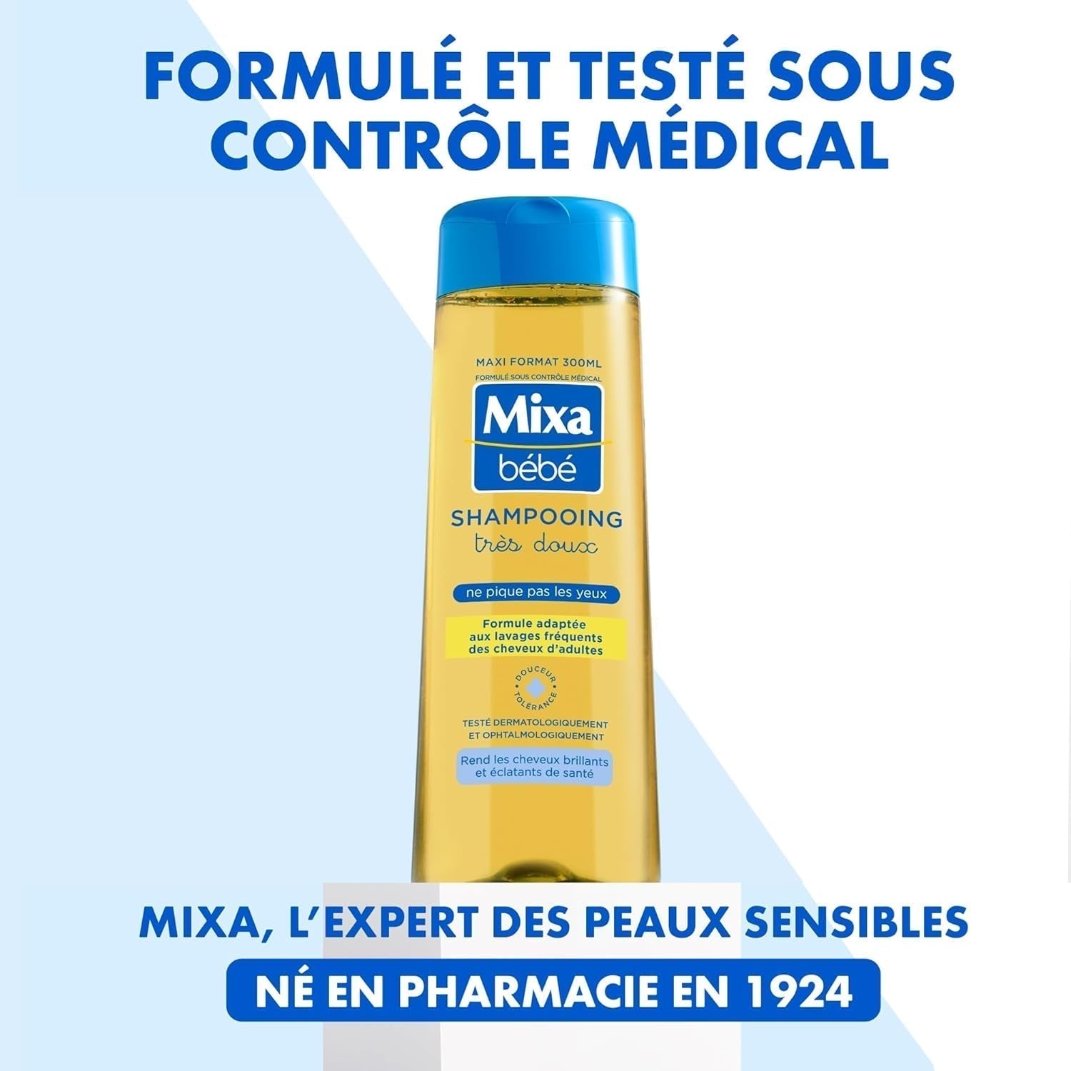 Shampoo per bambini Mixa, morbidissimo, 300 ml, 300 ml Bambini - Bagno e Cura Naty Shop