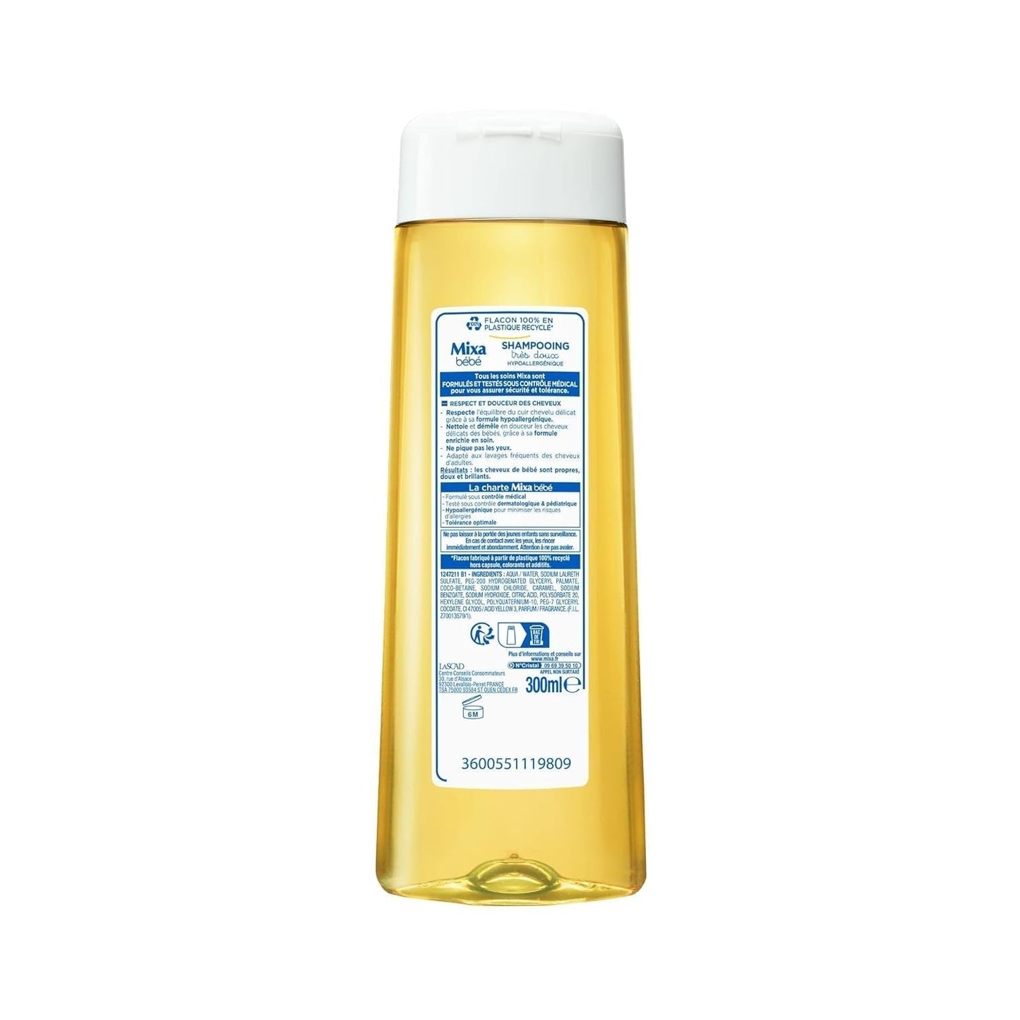 Mixa shampoo bambini, ipoallergenico, 300 ml Bambini - Bagno e Cura della Pelle Naty Shop