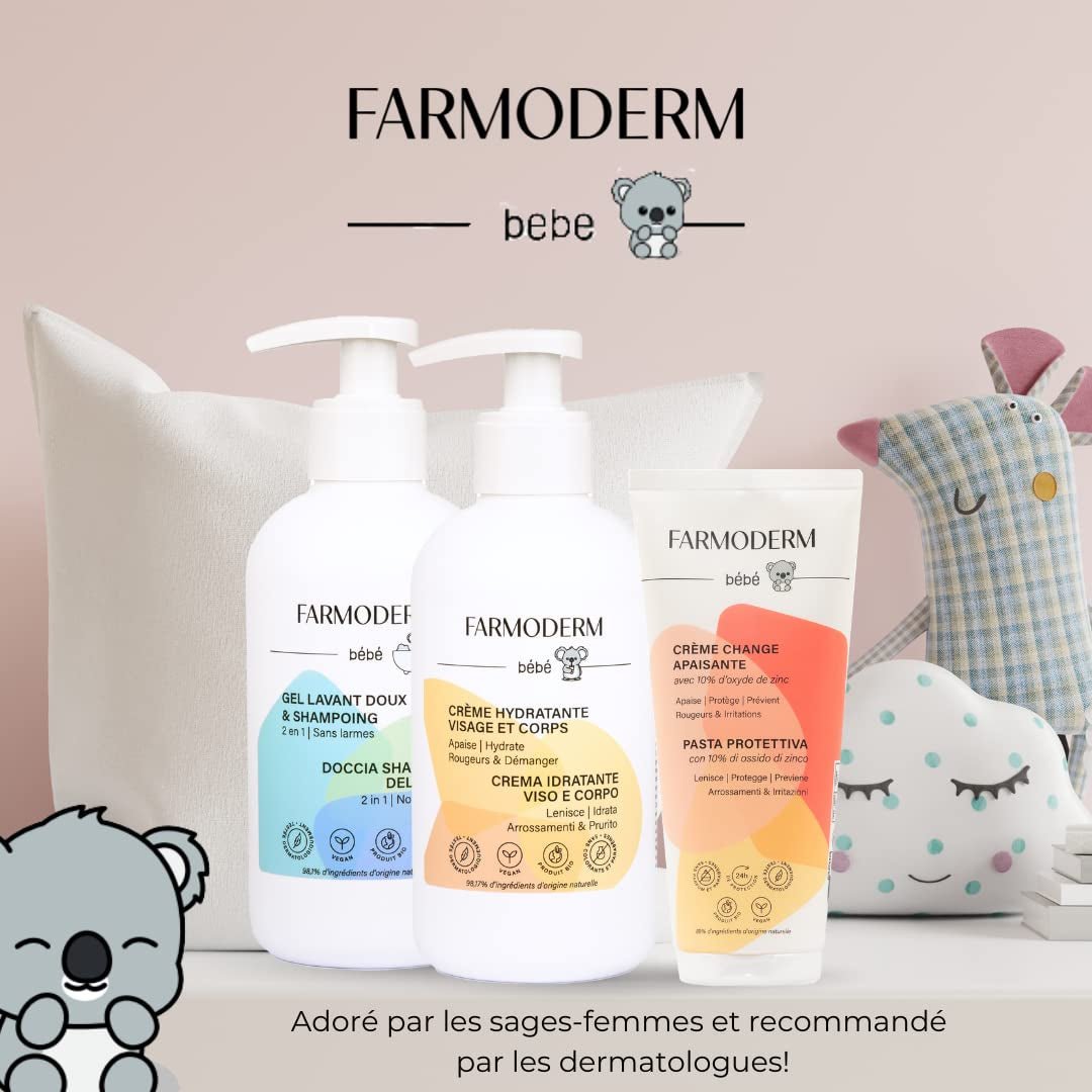 Shampoo e gel detergente 2 in 1 Daily Gentle Baby Shampoo & Gel Detergente - vegano e biologico - con il 98% di ingredienti naturali - Shampoo senza lacrime per bambini e neonati - 300 ml Bambini - Bagno e Cura della Pelle Naty Shop