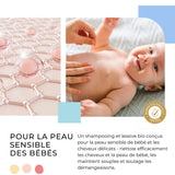 Shampoo e gel detergente 2 in 1 Daily Gentle Baby Shampoo & Gel Detergente - vegano e biologico - con il 98% di ingredienti naturali - Shampoo senza lacrime per bambini e neonati - 300 ml Bambini - Bagno e Cura della Pelle Naty Shop