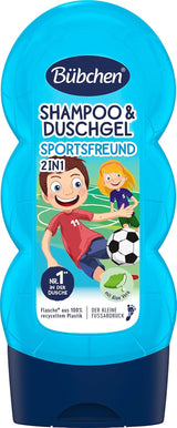 Shampoo e gel doccia Buebchen Sportsfreund 2in1, 230 ml Bambini - Bagno e cura della pelle Naty Shop 230 Ml (1 confezione)