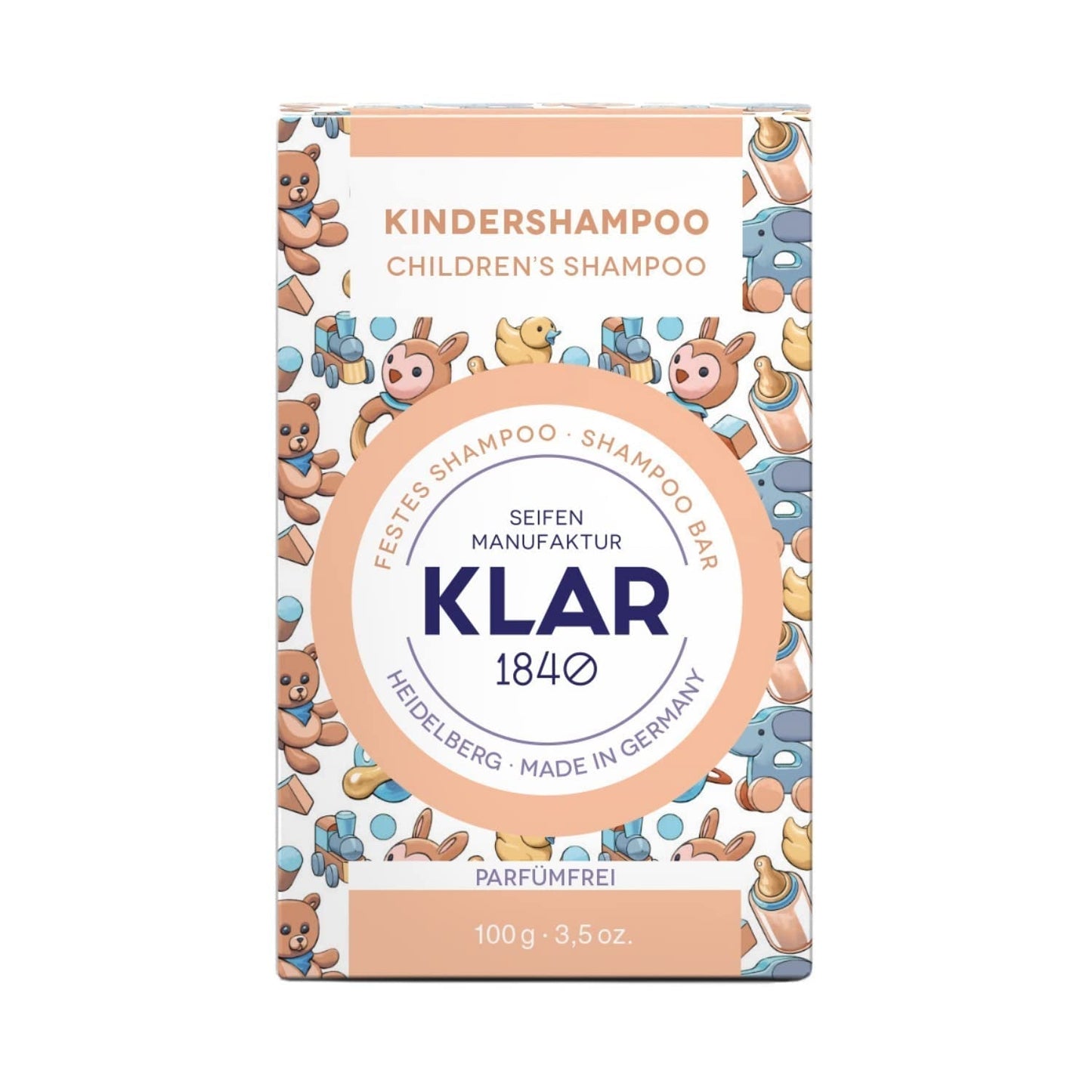 Shampoo solido per bambini Klar's senza profumo 100g Bambini - Bagno e Cura della Pelle Naty Shop Titolo predefinito
