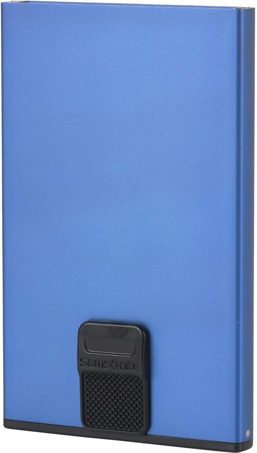 Samsonite Alu Fit SLG - Porta carte, 10,2 cm, blu (True Blue) Portafoglio da uomo Naty Shop True Blue