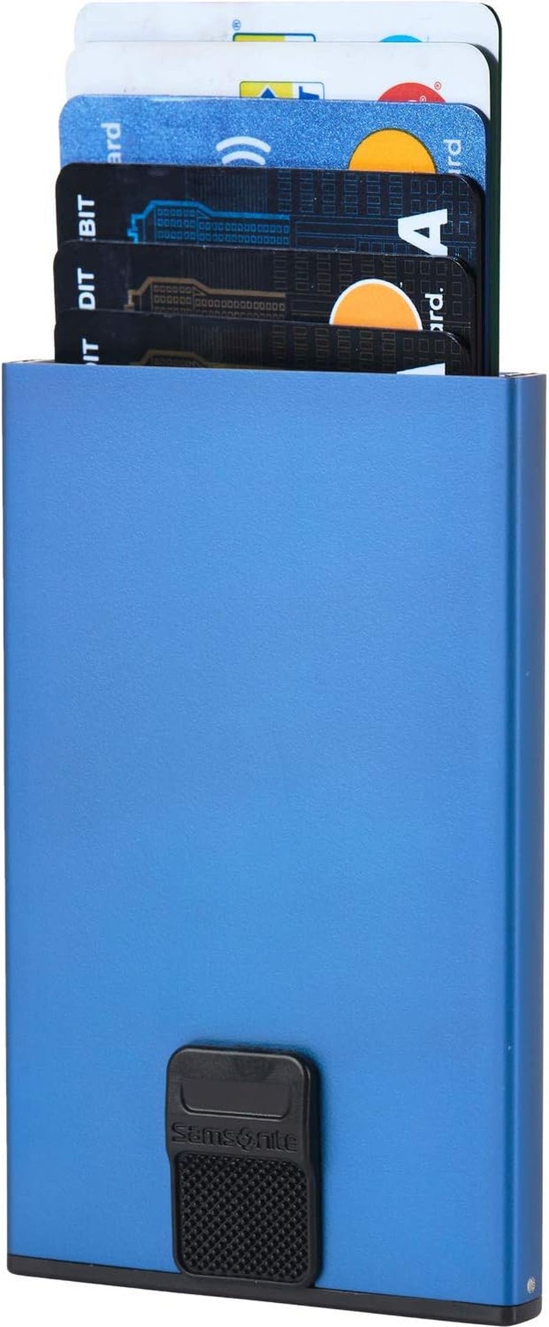 Samsonite Alu Fit SLG - Porta carte, 10,2 cm, blu (True Blue) Portafoglio da uomo Naty Shop