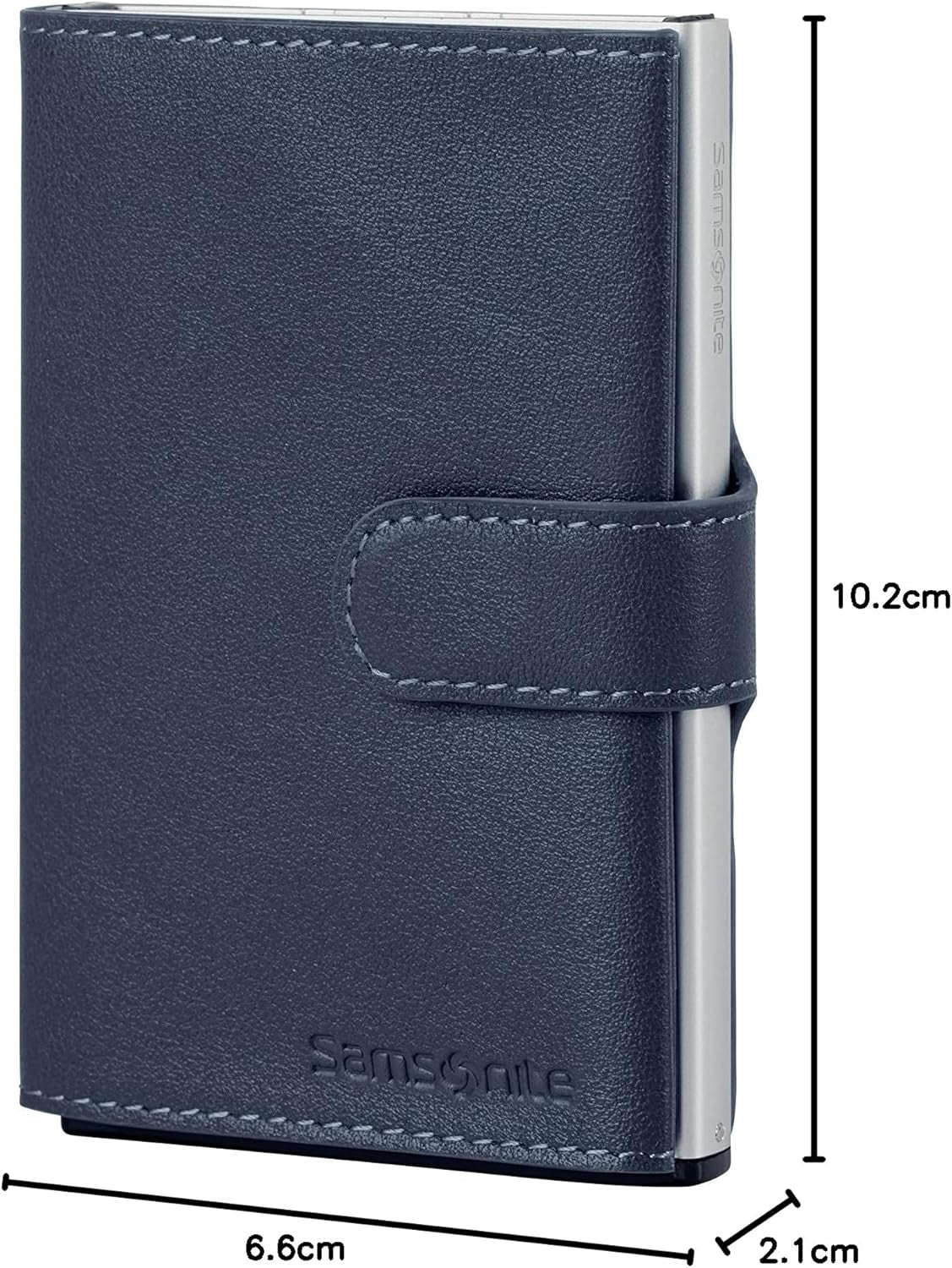 Samsonite Alu Fit SLG - Portafoglio, 10,2 cm, blu Portafoglio da uomo Naty Shop