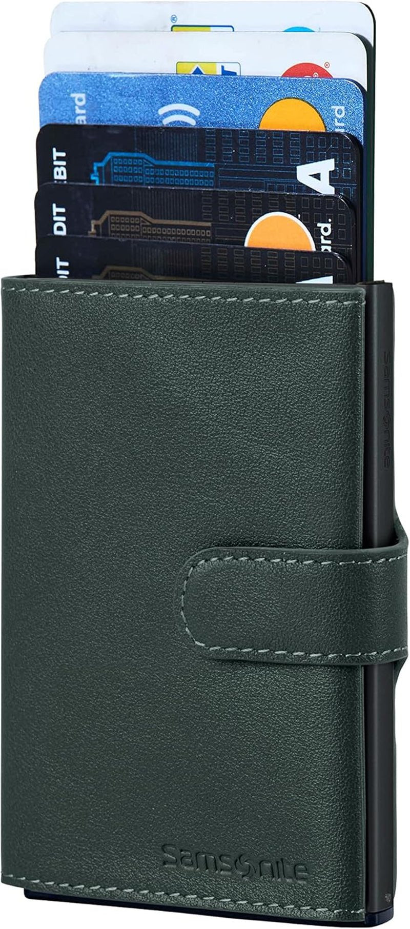 Samsonite Alu Fit SLG - Portafoglio, 10.2 cm, verde (Climbing Ivy) Portafoglio da uomo Naty Shop