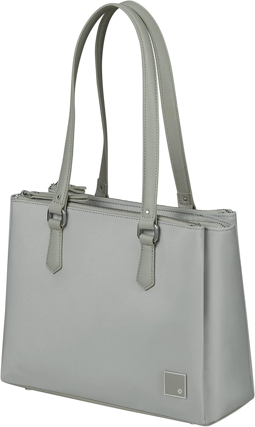 Samsonite Essentially Karissa - Borsa a tracolla con 3 scomparti, 34 cm, nero (black) Borse Donna Naty Shop Grigio (Dove Grey)