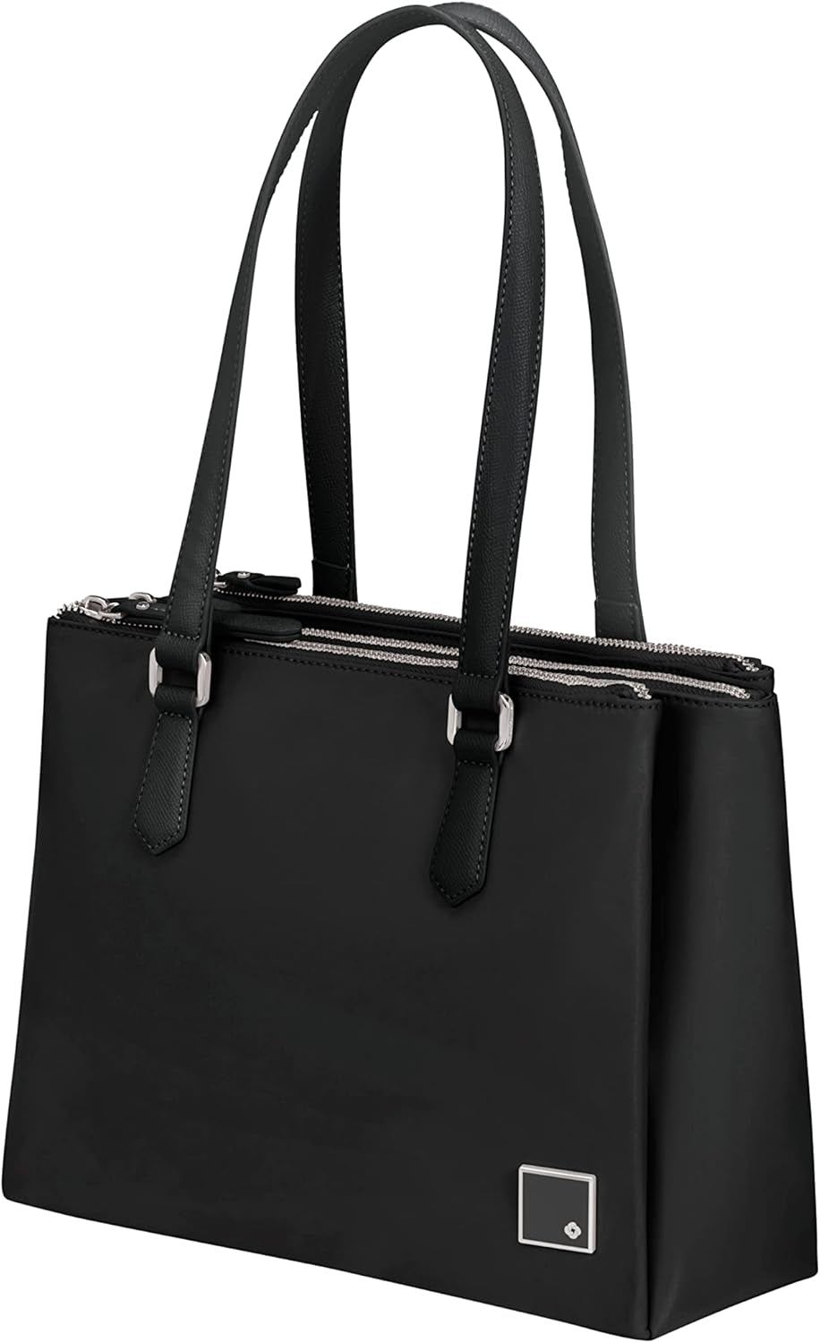 Samsonite Essentially Karissa - Borsa a tracolla con 3 scomparti, 34 cm, nero (nero) Borse Donna Naty Shop Nero (nero)