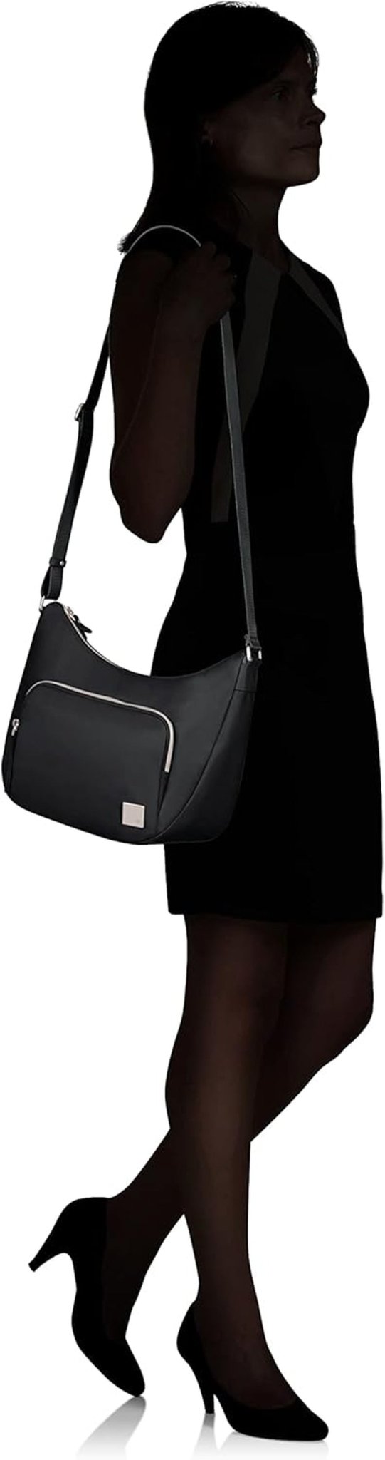 Samsonite Essentially Karissa - Borsa a tracolla M, 36 cm, nero (Black) Borse da donna Naty Shop