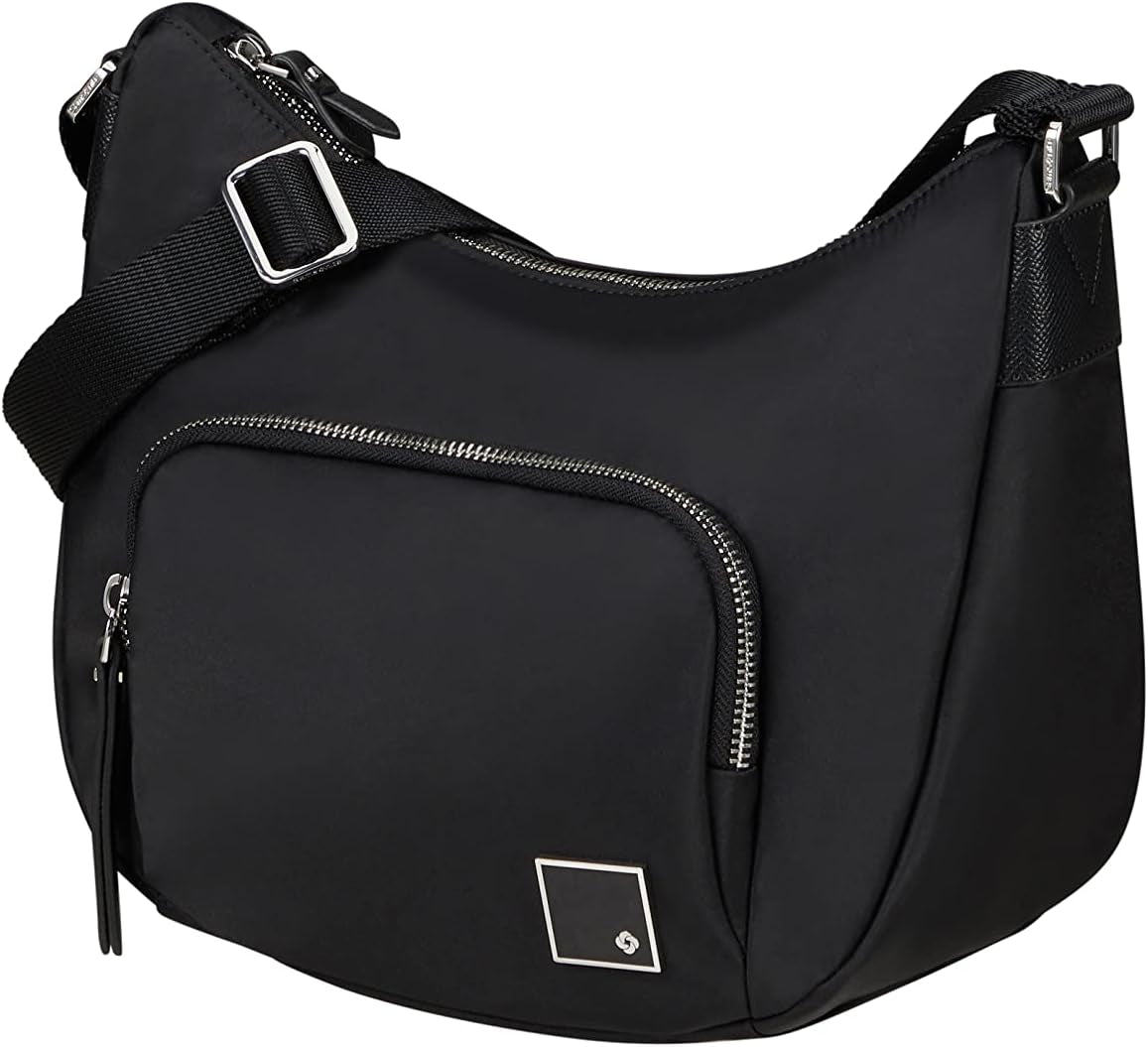 Samsonite Essentially Karissa - Borsa a tracolla M, 36 cm, Nero (Nero) Borse da donna Naty Shop Nero (Nero) Borsa a tracolla S