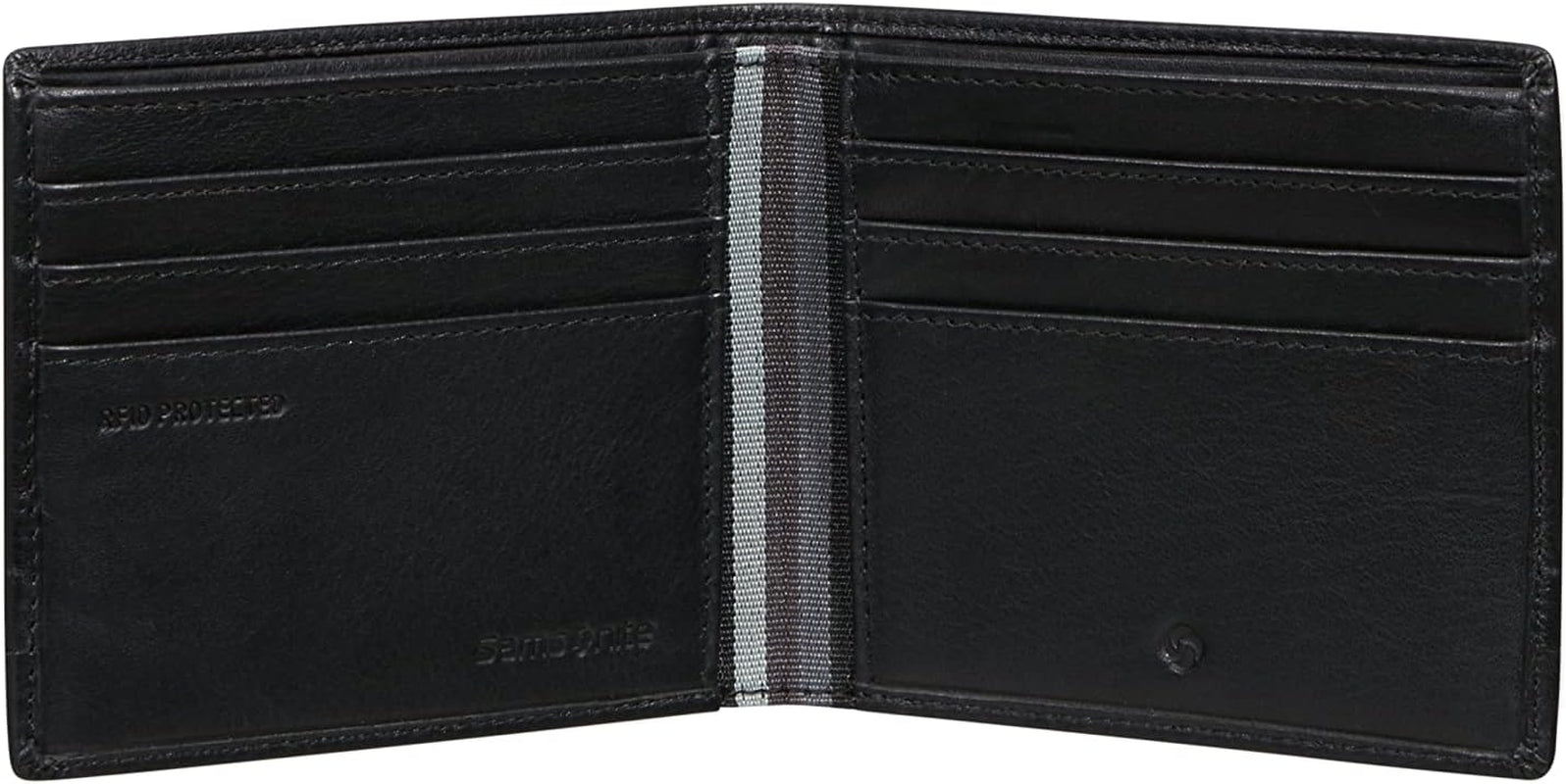 Samsonite Flagged SLG - Portafoglio, 10,5 cm, nero (black) Portafoglio da uomo Naty Shop