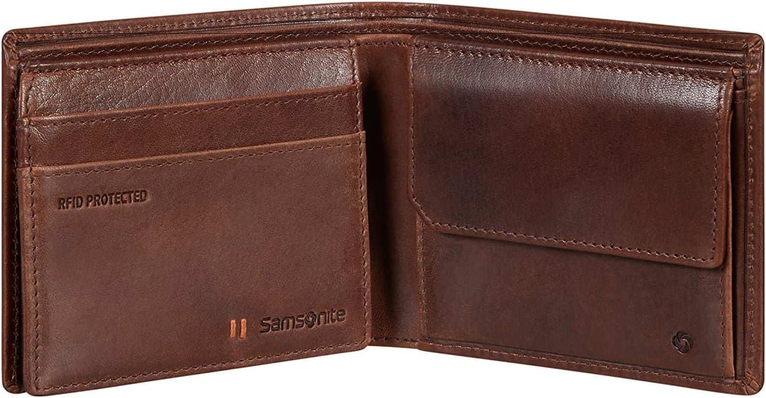 Samsonite Veggy SLG - Portafoglio, 10,5 cm, marrone (marrone scuro) Portafoglio da uomo Naty Shop
