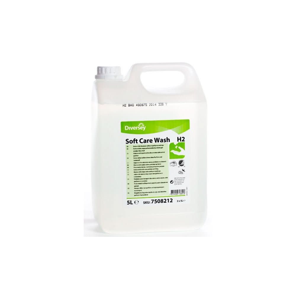 Sapone liquido Soft Care Wash H2, 5 litri Detergenti Nati Shop