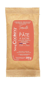 ScrapCooking - Pâte Ã Sucre Vert Sauge 250g - Colorante d'Origine Naturelle - Sans Gluten, Sans Huile de Palme - Pour Gâteaux, Pâtisseries Anniversaire - Vert Pastel - Fabrikie en France - 7621 Pasta di zucchero Naty Shop Terracotta rossa