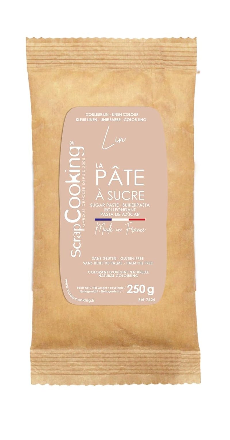 ScrapCooking - Pâte Ã Sucre Vert Sauge 250g - Colorant d'Origine Naturelle - Sans Gluten, Sans Huile de Palme - Pour Gâteaux, Pâtisseries Anniversaire - Vert Pastel - Fabrikie en France - 7621 Pasta di zucchero Naty Shop Beige