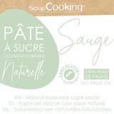 ScrapCooking - Pâte Ã Sucre Vert Sauge 250g - Colorant d'Origine Naturelle - Sans Gluten, Sans Huile de Palme - Pour Gâteaux, Pâtisseries Anniversaire - Vert Pastel - Fabrikie en France - 7621 Pasta di zucchero Naty Shop