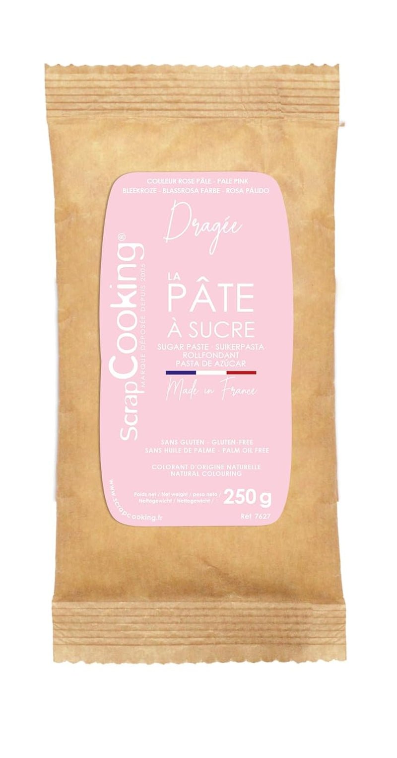 ScrapCooking - Pâte Ã Sucre Vert Sauge 250g - Colorant d'Origine Naturelle - Sans Gluten, Sans Huile de Palme - Pour Gâteaux, Pâtisseries Anniversaire - Vert Pastel - Fabrikie en France - 7621 Pasta di zucchero Naty Shop Rosa pastello