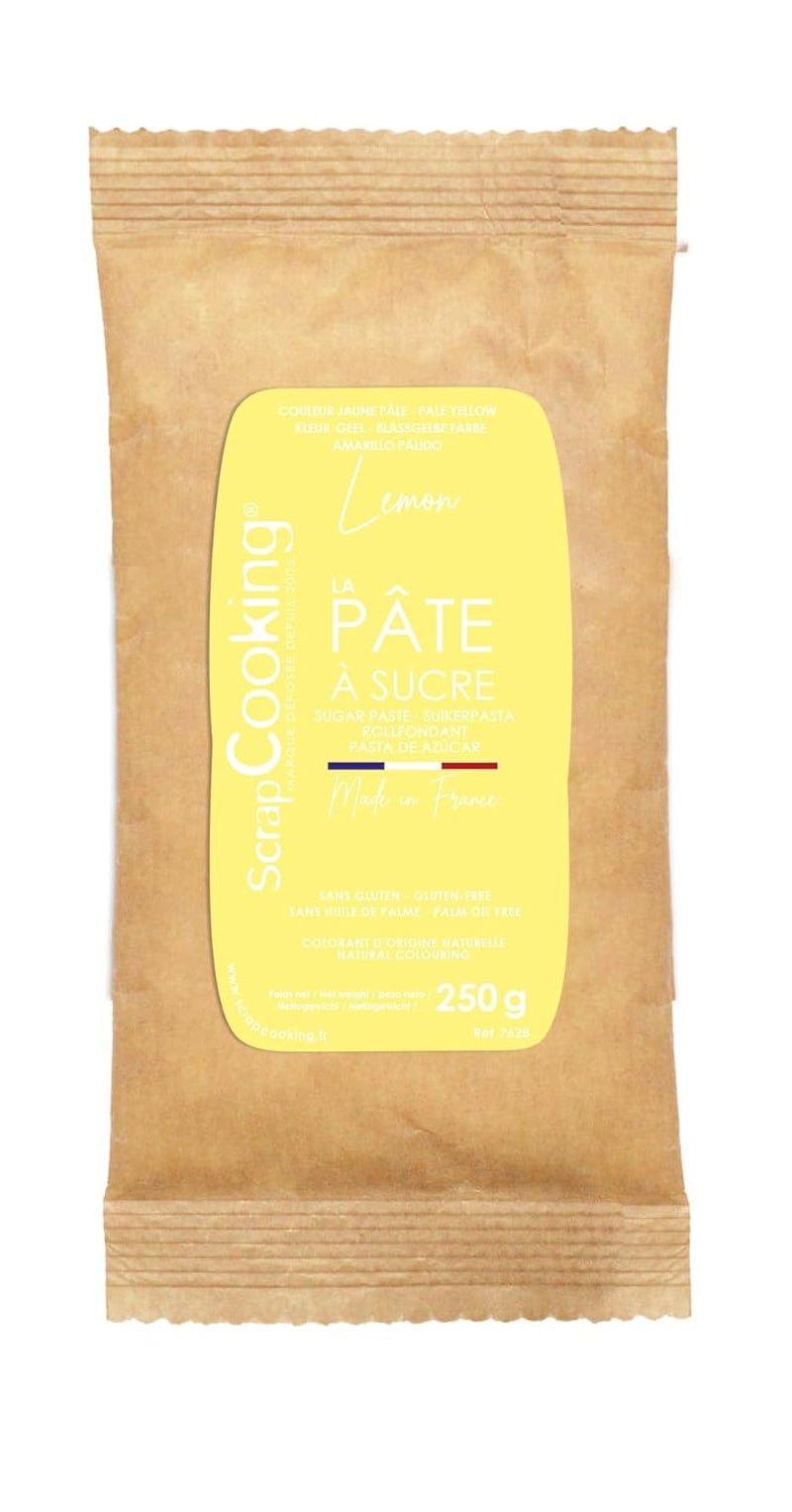 ScrapCooking - Pâte Ã Sucre Vert Sauge 250g - Colorant d'Origine Naturelle - Sans Gluten, Sans Huile de Palme - Pour Gâteaux, Pâtisseries Anniversaire - Vert Pastel - Fabrikie en France - 7621 Pasta di zucchero Naty Shop Yellow