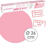 ScrapCooking - Rotolo di fondente rosa â'¬ 36 cm - Fondente nero arrotolato 430 g - Cake topper decorazione fondente topper per torte, dolci, compleanni, feste - Rosa - 7264 Pasta di zucchero Naty Shop