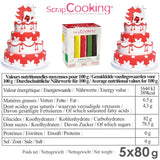 ScrapCooking - Set di 5 Fondant - bianco, giallo, rosso, verde e marrone - 5 x 80g - pasta di zucchero per torte Decorazioni per torte Compleanno Natale - senza glutine e senza olio di palma - 7257 Naty Shop Sugarpaste