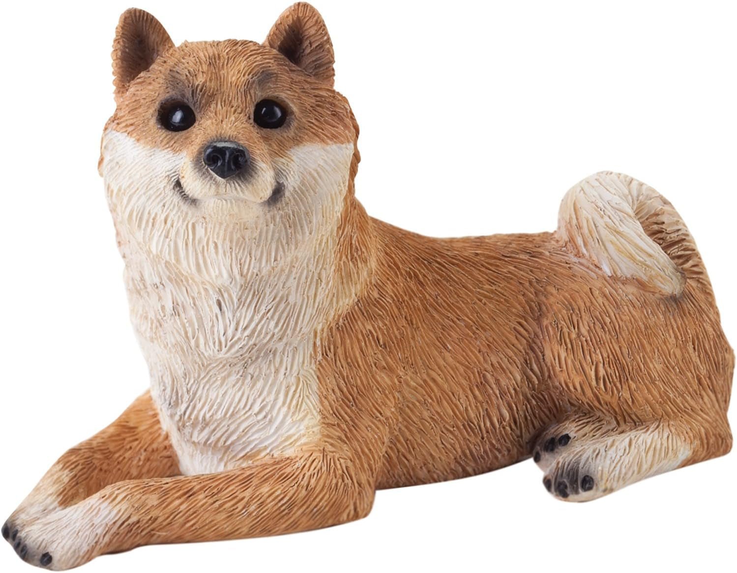 Scultura, Resina, Bianco, Misura Media Naty Shop Statuette e Sculture Taglia S Shiba Inu
