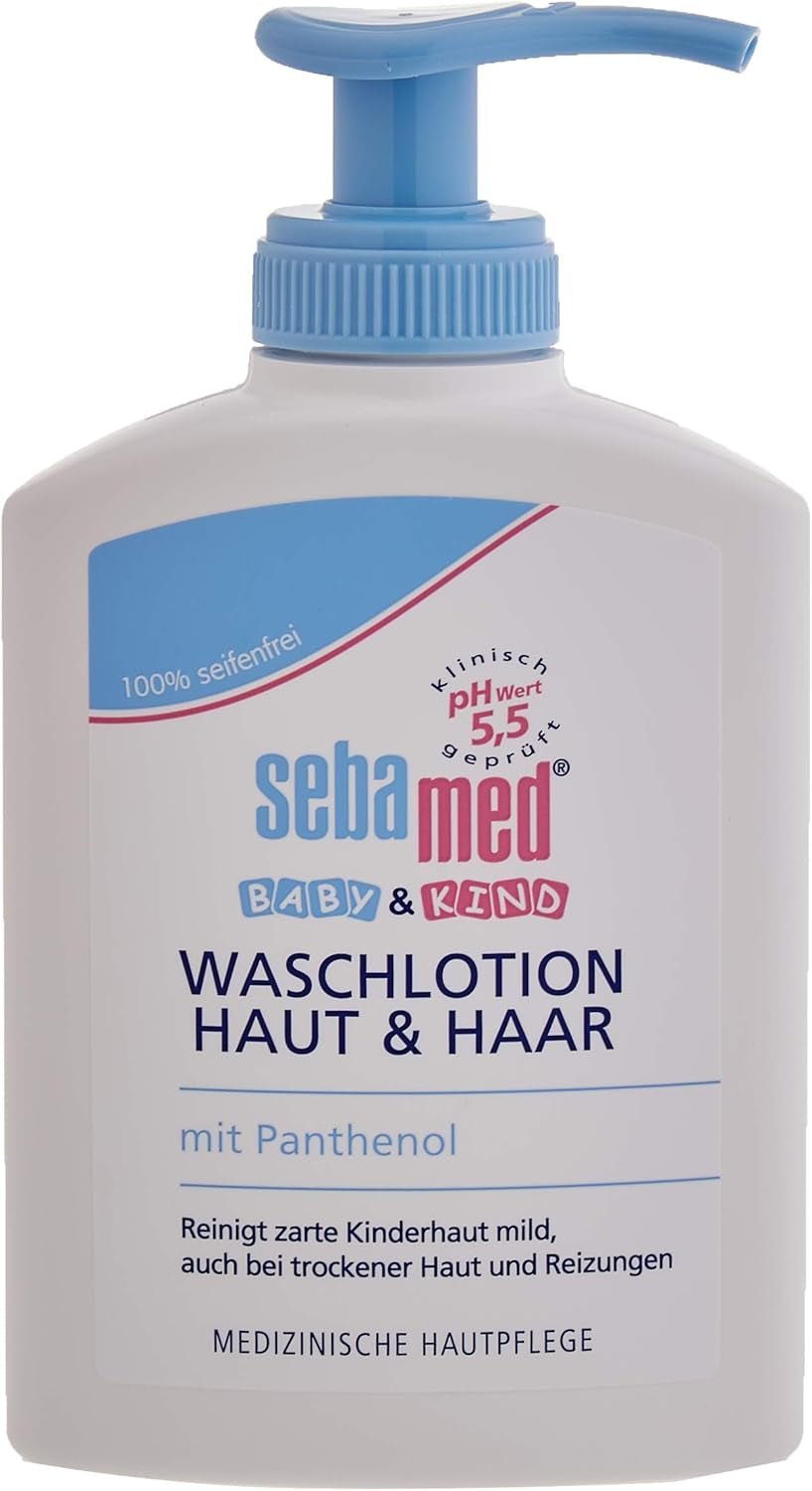 Sebamed lozione per neonati e bambini con pantenolo, confezione da 2, 2 x 200 ml, si prende cura delicatamente della pelle delicata dei bambini, anche per la pelle secca e irritata Bambini - Bagno e cura della pelle Naty Shop confezione da 3, 3 x 200 ml