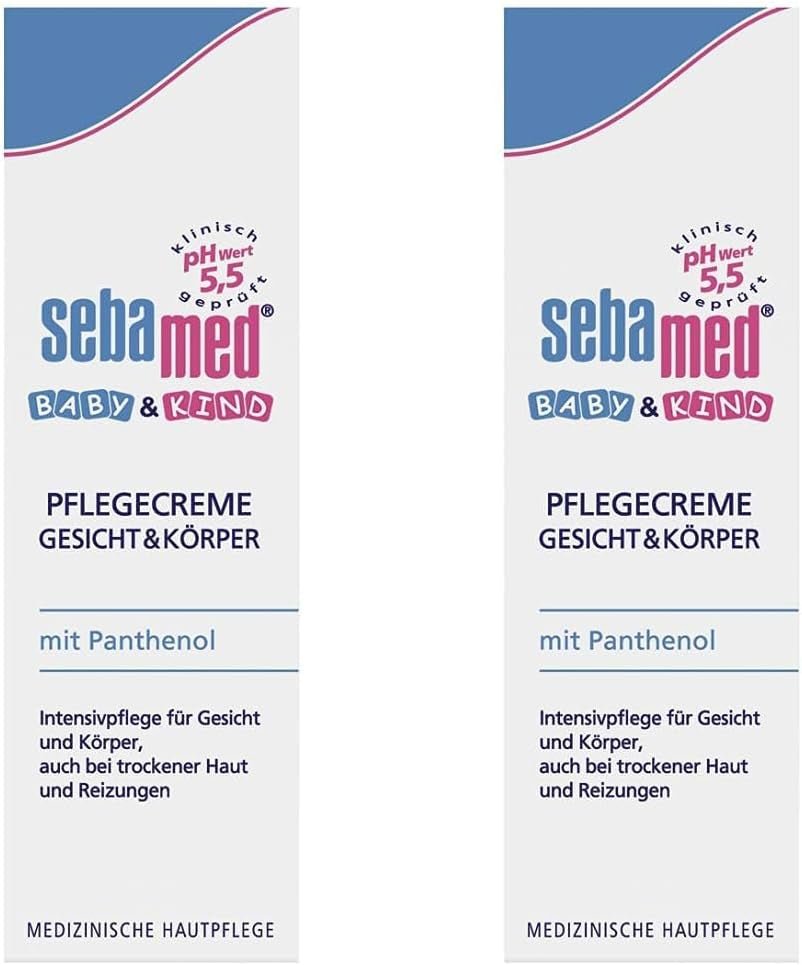 Sebamed lozione per neonati e bambini con pantenolo, confezione da 2, 2 x 200 ml, si prende cura delicatamente della pelle delicata dei bambini, anche della pelle secca e irritata Bambini - Bagno e cura della pelle Naty Shop 1 confezione, 1 X 75 ml