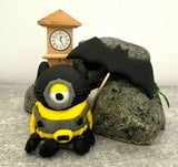 Set 2 decorazioni in zucchero commestibile, Decorazioni in Pasta di Zucchero Batminion Nati Shop