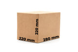Set 20 scatole di cartone CO3, 280 x 220 x 220 Scatole per imballaggio Nati Shop