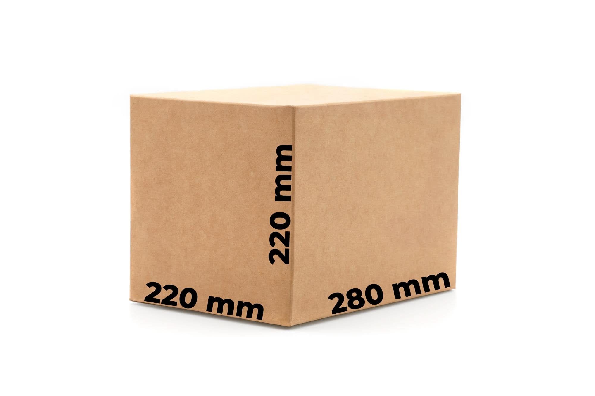 Set 20 scatole di cartone CO3, 280 x 220 x 220 Scatole per imballaggio Nati Shop