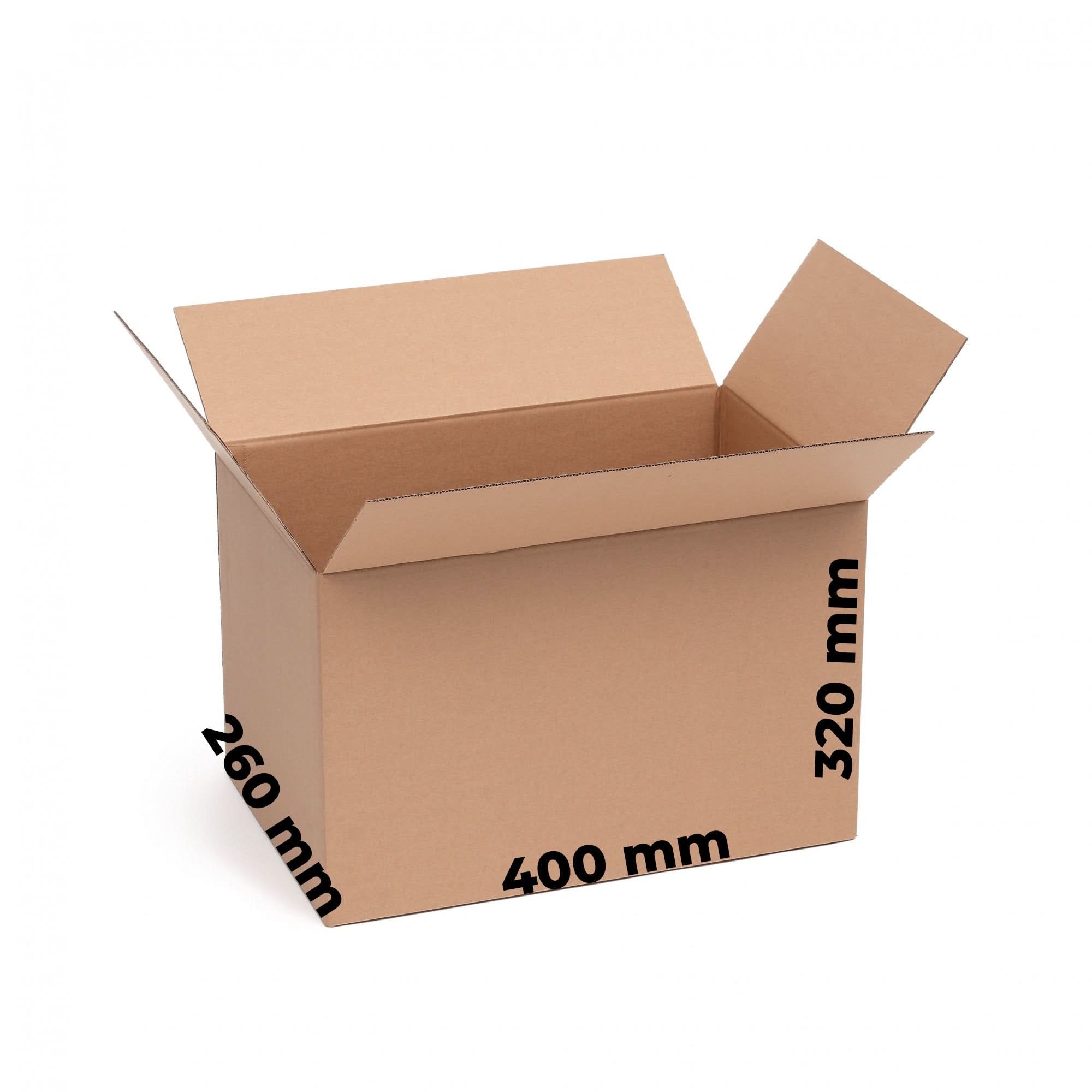 Set 20 scatole in cartone CO3, 400 x 260 x 320 Scatole per imballaggio Nati Shop