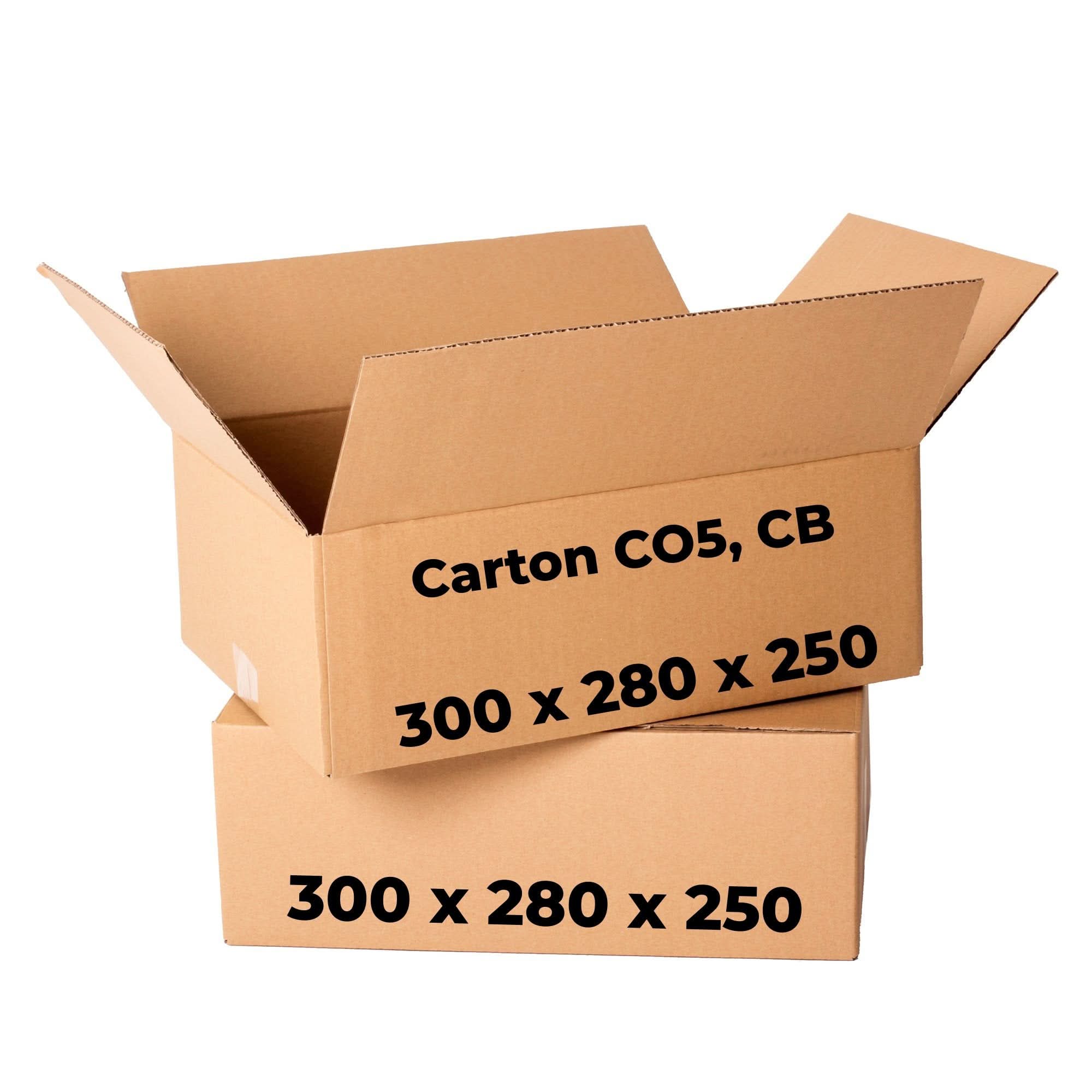 Set 20 scatole di cartone CO5, CB, 300 x 280 x 250 Scatole per imballaggio Nati Shop