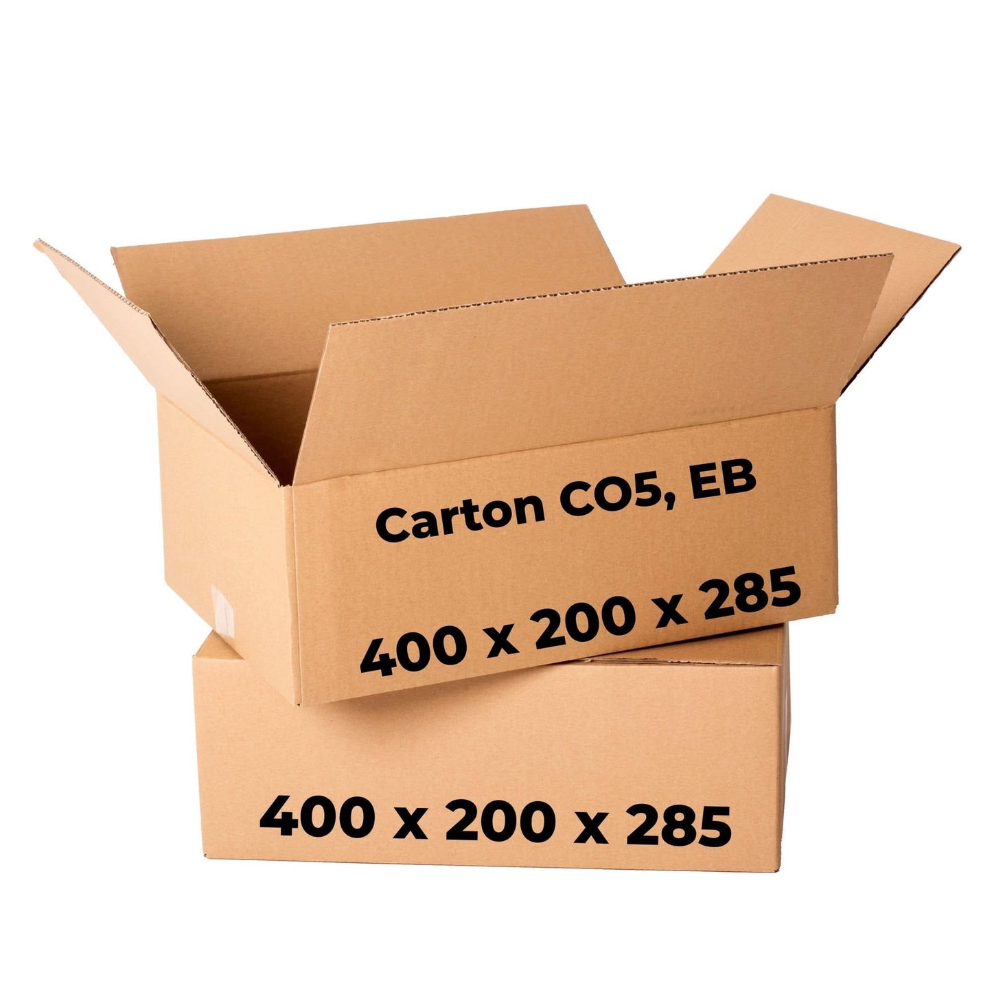 Set 20 scatole di cartone CO5, EB, 400 x 200 x 285 Scatole per imballaggio Nati Shop