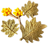 Set 5 decorazioni in zucchero commestibile, Decorazioni Autunnali in Pasta di Zucchero Nati Shop
