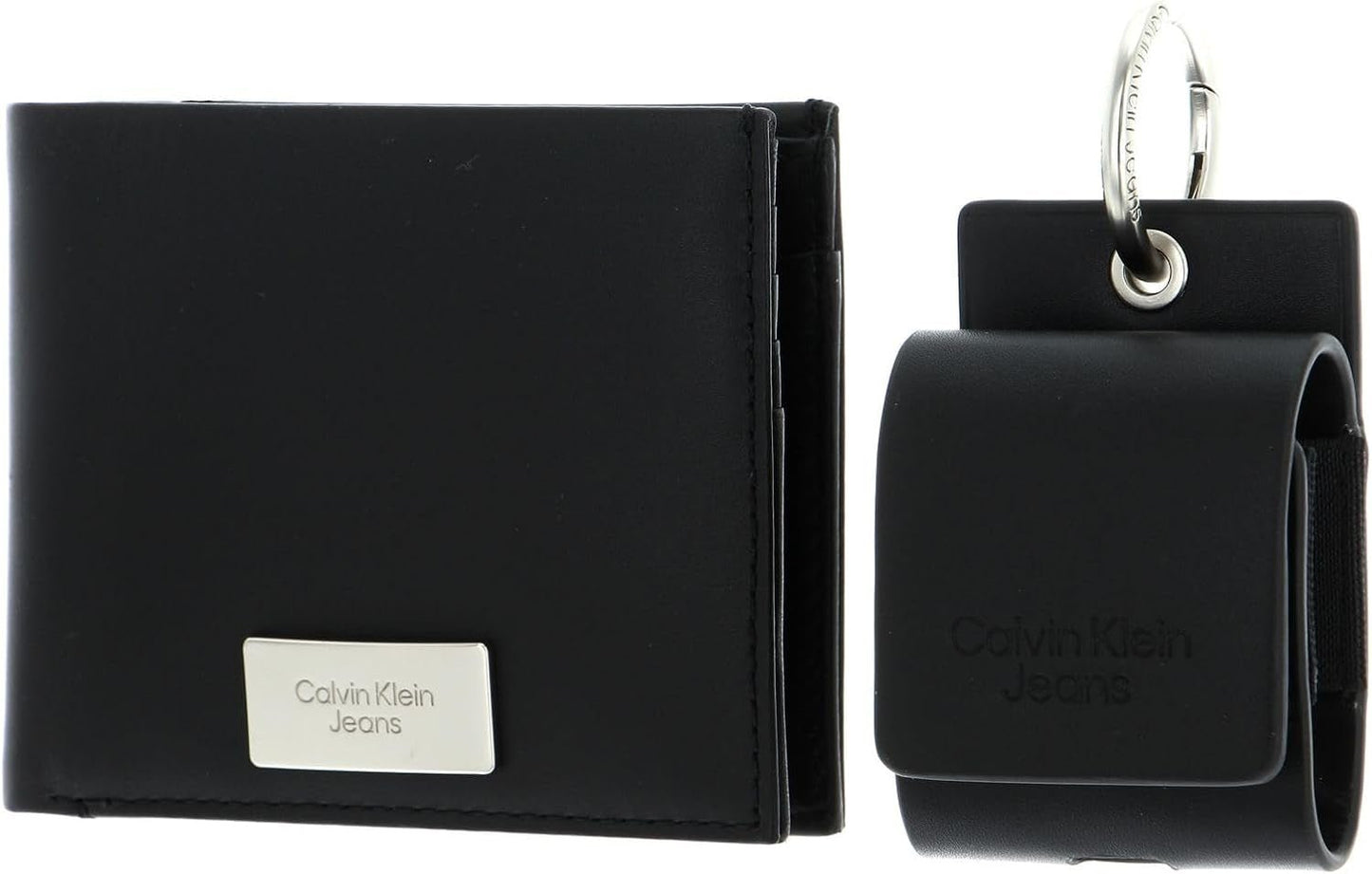 Calvin Klein Jeans Set regalo da uomo Regalo con portafoglio bifold e custodia per AirPods, Nero (Nero), Portafoglio da uomo taglia unica Naty Shop Titolo predefinito