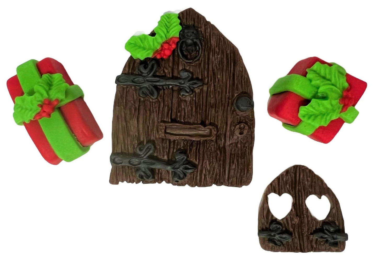 Set decorazioni in zucchero commestibile, Decorazioni Natalizie in Pasta di Zucchero Nati Shop