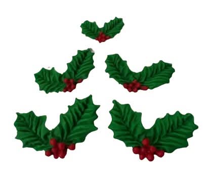 Set decorazioni in zucchero commestibile, Vigilia di Natale, Decorazioni in Pasta di Zucchero Leonessa Nati Shop
