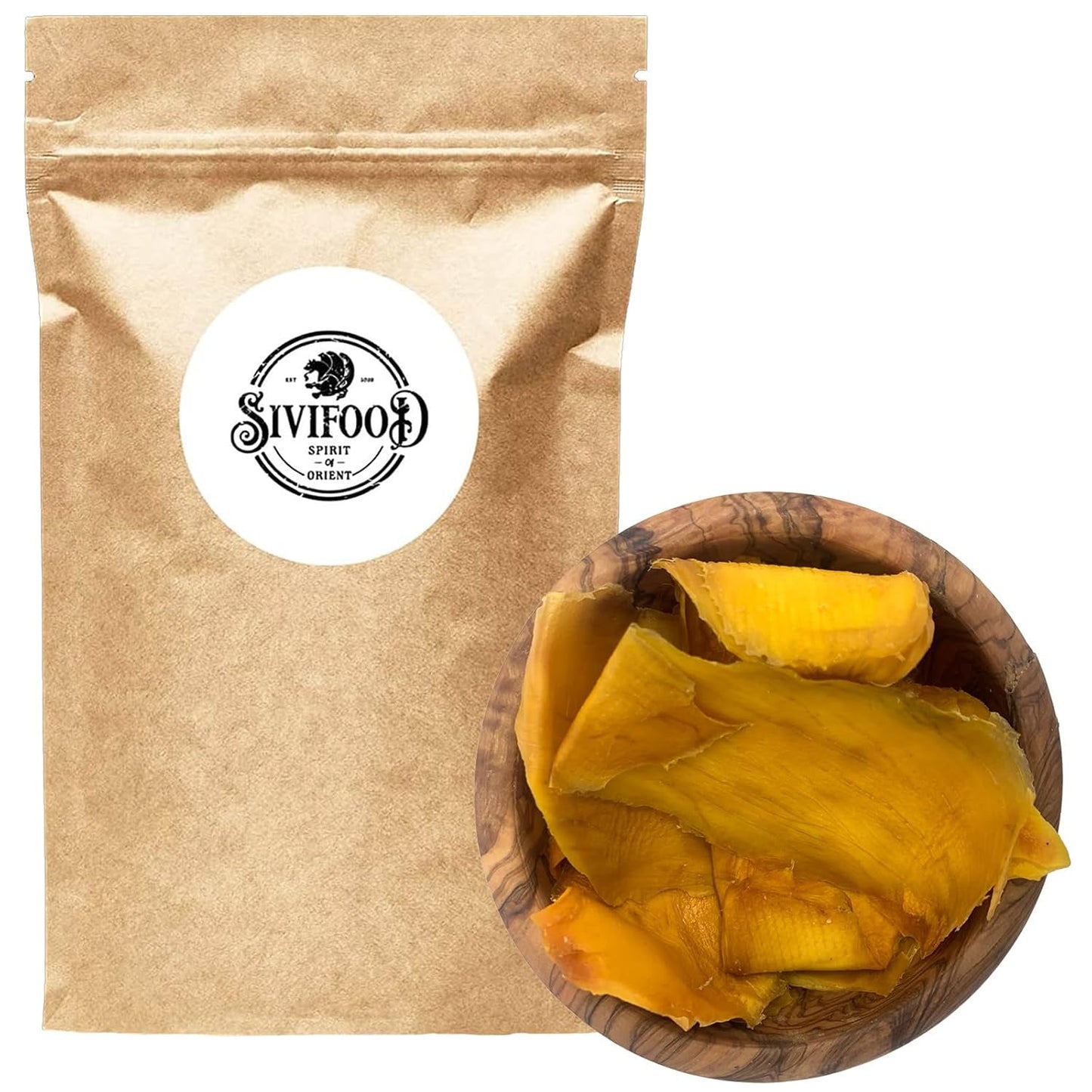 SIVIFOOD mango essiccato 1kg - strisce di mango essiccato frutta secca esotica non solforata senza zuccheri aggiunti naturale naturale vegan ricco di vitamine mango essiccato snack di frutta vitaminizzata 1000g Prodotti disidratati Naty Shop 1000G