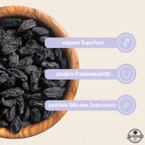 SIVIFOOD uva sultanina jumbo 300g - uva sultanina nera grande e deliziosa di alta qualità uva fruttata dolce essiccata naturalmente non solforata non zuccherata senza olio senza additivi Kishmish Prodotti disidratati Naty Shop