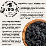 SIVIFOOD uva sultanina jumbo 300g - uva sultanina nera grande e deliziosa di alta qualità uva fruttata dolce essiccata naturalmente non solforata non zuccherata senza olio senza additivi Kishmish Prodotti disidratati Naty Shop