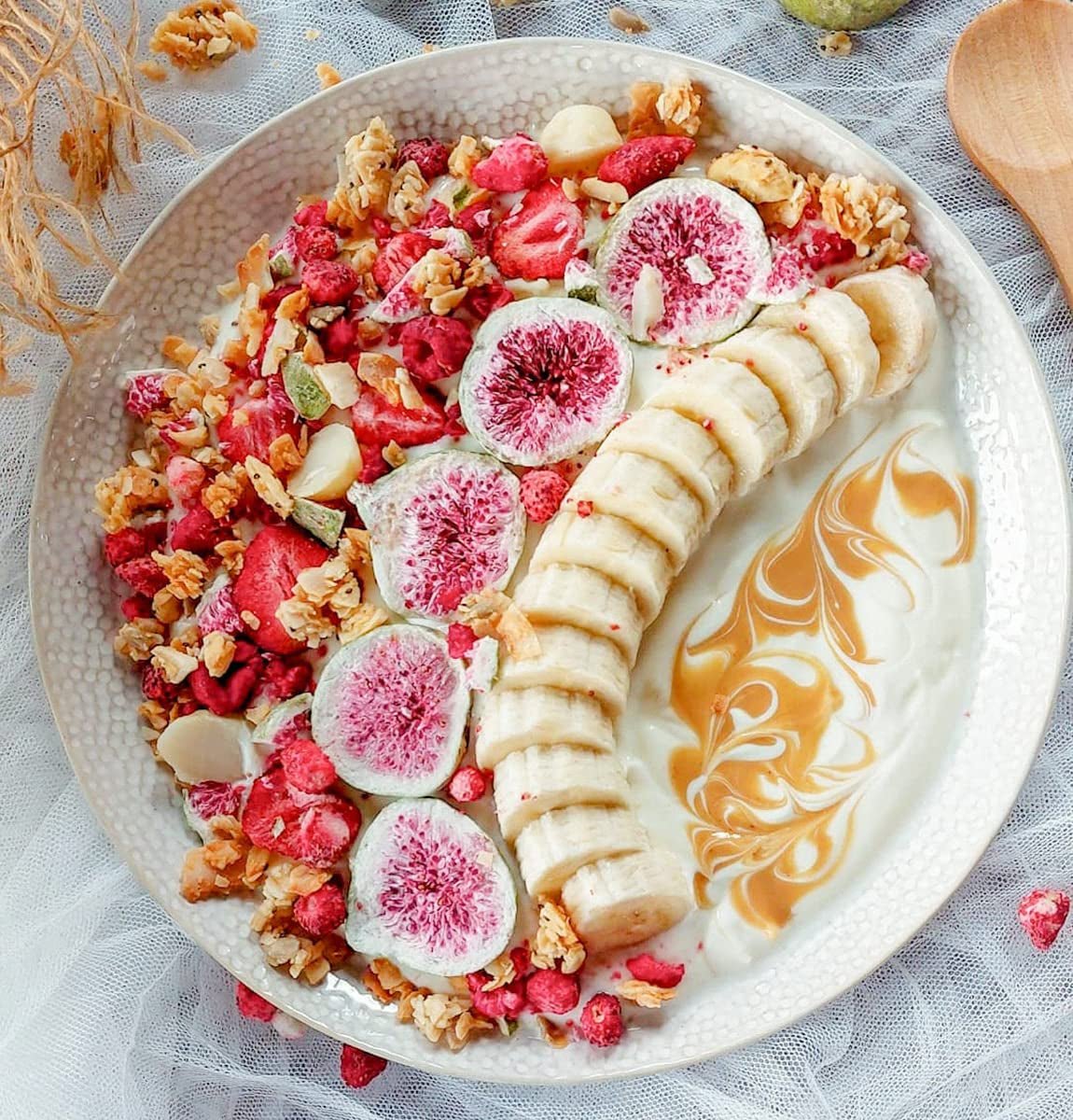 Fichi liofilizzati BRIX | Fichi secchi al naturale 95 g | Great Taste Award per la frutta secca, essiccata | Prodotti disidratati Naty Shop, senza OGM, senza glutine, vegani e con vitamine trattenute